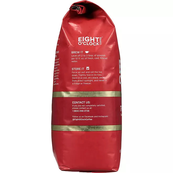 Eight O'Clock The Original Medium Roast Whole Bean Coffee, 40 oz.