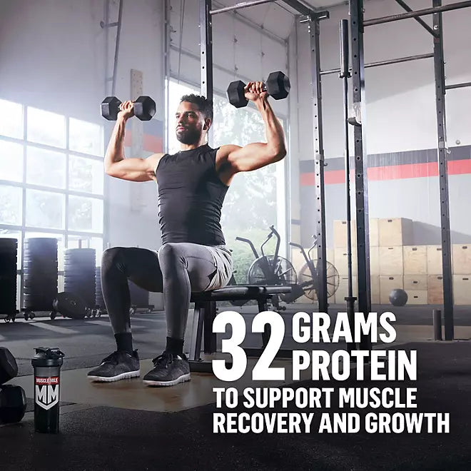Muscle Milk Genuine 32g Whey Protein Powder, Chocolate 2.47 lbs.