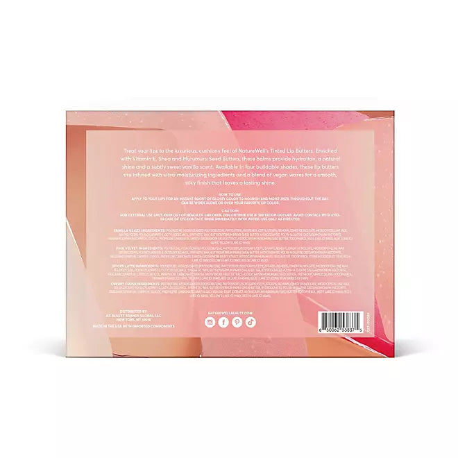 NatureWell Tinted Lip Butter, 0.50 oz., 4 pk.