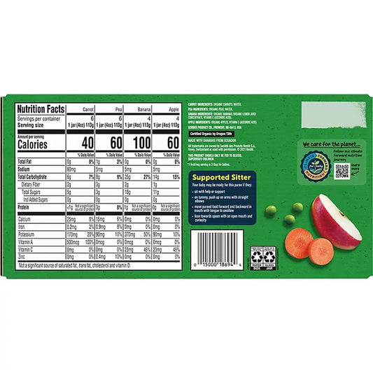 Gerber 1st Foods Organic Baby Food, Fruit & Veggie Value Pack 4 oz., 20 ct.